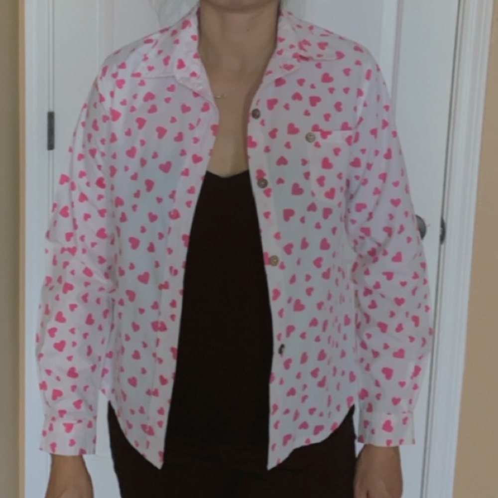 White Hearts Valentines Shirt